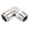 PATIKIL Push to Connect Fitting Elbow 58 Inch Tube OD 12 BSPT Male Thread 304 Stainless Steel Right Angle Hose Pipe Connector Silver