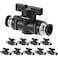 QWORK Push to Connect Fitting Ball Valve 10 Pcs 8mm Plastic Straight Union Connect Adapter 8mmx8mm Tube OD Quick and Easy Installation Pneumatic Valves