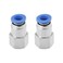 SG Store 2pcs 716 UNF 20TPI Internal Thread to 6mm Pneumatic Quick Connector 716 UNF Female Thread to 6mm Tube OD Pneumatic Fittings for Air Compression Systems