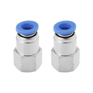 SG Store 2pcs 716 UNF 20TPI Internal Thread to 6mm Pneumatic Quick Connector 716 UNF Female Thread to 6mm Tube OD Pneumatic Fittings for Air Compression Systems