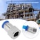 SG Store 2pcs 716 UNF 20TPI Internal Thread to 8mm Pneumatic Quick Connector 716 UNF Female Thread to 8mm Tube OD Pneumatic Fittings for Air Compression Systems