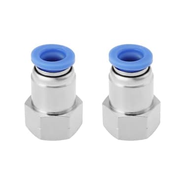 SG Store 2pcs 716 UNF 20TPI Internal Thread to 8mm Pneumatic Quick Connector 716 UNF Female Thread to 8mm Tube OD Pneumatic Fittings for Air Compression Systems