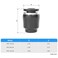 TAILONZ PNEUMATIC 14 inch Tube OD Plastic Pushin Connect Tubing Pneumatic Cap Plug Fitting PPF14 Pack of 10