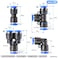 TAILONZ PNEUMATIC 516 inch or 8mm od Push to Connect Fittings Pneumatic Fittings Kit 2 Spliters2 Elbows2 tee2 Straight 8 pcs