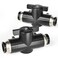 TAILONZ PNEUMATIC 6mm OD Ball Valve Air Flow Control Valve Push to Connect Fitting BVU6Pack of 1