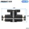 TAILONZ PNEUMATIC 6mm OD Ball Valve Air Flow Control Valve Push to Connect Fitting BVU6Pack of 1