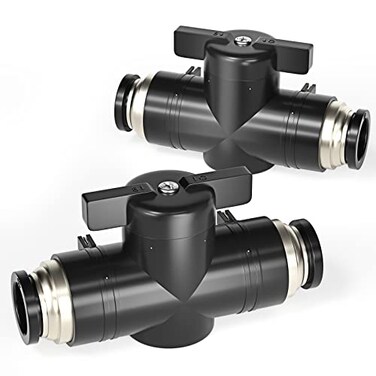 TAILONZ PNEUMATIC 6mm OD Ball Valve Air Flow Control Valve Push to Connect Fitting BVU6Pack of 1