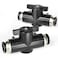 TAILONZ PNEUMATIC 6mm OD Ball Valve Air Flow Control Valve Push to Connect Fitting BVU6Pack of 3