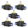 TAILONZ PNEUMATIC Air Flow Control Valve with PushtoConnect Fitting inLine Speed Controller Union Straight 4MM Tube OD x 4MM Tube OD SCF4 Pack of 5