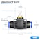 TAILONZ PNEUMATIC Air Flow Control Valve with PushtoConnect Fitting inLine Speed Controller Union Straight 4MM Tube OD x 4MM Tube OD SCF4 Pack of 5