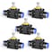 TAILONZ PNEUMATIC Air Flow Control Valve with PushtoConnect Fitting inLine Speed Controller Union Straight 4MM Tube OD x 4MM Tube OD SCF4 Pack of 5