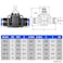 TAILONZ PNEUMATIC Air Flow Control Valve with PushtoConnect Fitting inLine Speed Controller Union Straight 8MM Tube OD x 8MM Tube OD SCF8 Pack of 5