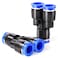 TAILONZ PNEUMATIC Blue Y spliter 3 Ways 8MM Tube OD Push to Connect Tube Quick Fittings Push Lock PY8 Pack of 10
