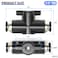 TAILONZ PNEUMATIC BVU38 OD Ball Valve Air Flow Control Valve Push to Connect Fitting Pack of 3