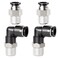TAILONZ PNEUMATIC Elbow and Straight Combination 38 Inch Tube OD x 14 Inch NPT Thread Push to Connect Fittings PC38N2PL38N2Pack of 4
