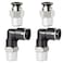TAILONZ PNEUMATIC Elbow and Straight Combination 38 Inch Tube OD x 14 Inch NPT Thread Push to Connect Fittings PC38N2PL38N2Pack of 4