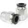 TAILONZ PNEUMATIC Male Straight 10mm Tube OD x 38 Inch NPT Thread Push to Connect Fittings PC10N3 Pack of 2