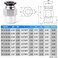 TAILONZ PNEUMATIC Male Straight 38 Inch Tube OD x 38 Inch NPT Thread Push to Connect Fittings PC38N3 Pack of 2