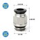 TAILONZ PNEUMATIC Straight 8mm Tube OD x 14 Inch G Thread Push to Connect Fitting with Sealing Ring PCG802 Pack of 10