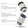 TAILONZ PNEUMATIC Straight 8mm Tube OD x 14 Inch G Thread Push to Connect Fitting with Sealing Ring PCG802 Pack of 10
