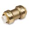 VENTRAL 12 Inch Push To Connect Straight Coupling Connector for PEX Copper CPVC Pipe Brass Plumbing Fitting with Stiffener No Lead 10 in Pack