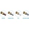 VENTRAL 12 Inch Push To Connect Straight Coupling Connector for PEX Copper CPVC Pipe Brass Plumbing Fitting with Stiffener No Lead 10 in Pack