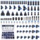 XaXmTee 94 Pcs Quick Connect Air Line Fittings Kit Pneumatic Push Lock Air Fittings 181438 Push to Connect NPT Thread Air Hose Fittings Quick Release Airline Fitting Kit