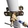 YZMSZ Saddle Valve Brass Self Piercing 14 Inch Compression Outlet for Effortless Potable Water Connection refrigerator water line