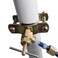 YZMSZ Saddle Valve Brass Self Piercing 14 Inch Compression Outlet for Effortless Potable Water Connection refrigerator water line