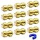 RUBY.Q 12 Pack 12 PushtoConnect Plumbing Fittings Pushfit Straight Coupling Plumbing Fittings with Disconnect Clip for Copper PEX CPVC Pipe