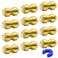 RUBY.Q 12 Pack 12 PushtoConnect Plumbing Fittings Pushfit Straight Coupling Plumbing Fittings with Disconnect Clip for Copper PEX CPVC Pipe
