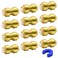 RUBY.Q 12 Pack 12 PushtoConnect Plumbing Fittings Pushfit Straight Coupling Plumbing Fittings with Disconnect Clip for Copper PEX CPVC Pipe