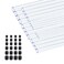 BBYPP 24pcs Rigid Tubing Assortment 4mm 8mm 12mm 16mm 20mm 24mm ID 1mm Wall thickness with 48pcs Round Rubber Plugs For DIY and Home Repairs