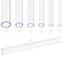 BBYPP 24pcs Rigid Tubing Assortment 4mm 8mm 12mm 16mm 20mm 24mm ID 1mm Wall thickness with 48pcs Round Rubber Plugs For DIY and Home Repairs