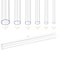BBYPP 24pcs Rigid Tubing Assortment 4mm 8mm 12mm 16mm 20mm 24mm ID 1mm Wall thickness with 48pcs Round Rubber Plugs For DIY and Home Repairs