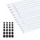 BBYPP 24pcs Rigid Tubing Assortment 4mm 8mm 12mm 16mm 20mm 24mm ID 1mm Wall thickness with 48pcs Round Rubber Plugs For DIY and Home Repairs