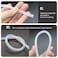 FOCMKEAS Silicone Tubing 024 x 0316x8mmIDxOD 164Ft5m Length Flexible Transparent Tube Silicone Rubber Air Hose Water Pipe for Pump Transfer