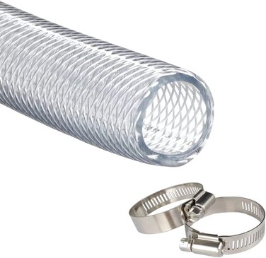 JUNZHIDA High Pressure Braided Clear Flexible PVC Tubing 12 ID10ft