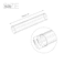 MECCANIXITY Plastic Pipe Rigid Polycarbonate Round Tube Clear 126mm ID 1128mm OD 6 150mm High Impact for Lighting Models Water Plumbing