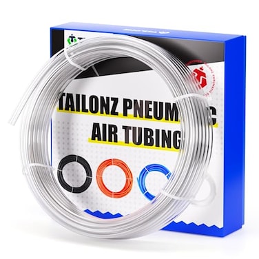 TAILONZ PNEUMATIC CLear 6mm OD 4mm ID Polyurethane Air Hose Pipe Tube 10 Meter 328ft