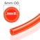 TAILONZ PNEUMATIC Orange 6mm OD 4mm ID Polyurethane Air Hose Pipe Tube 10 Meter 328ft