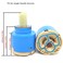 QINGSHENG 2Pcs Replacement Ceramic Facuet ValveCeramic Faucet Cartridge Replacement Faucet PartsDiameter 40mm157in