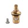 TOOLSTAR Brass Ceramic Cartridge G12 Tap Ceramic Stem Cartridges Replacement for Hot Cold Water Faucet Spool Valve Type M2 H43mm