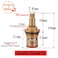 TOOLSTAR Faucet Ceramic Cartridge Valve G12 Brass Tap Ceramic Disc Cartridges Replacement for Hot Cold Water Type F2 H49mm