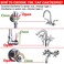 TOOLSTAR Faucet Ceramic Stem Cartridge Valve G12 Brass Tap Ceramic Disc Cartridge Replacement for Bothroom Kitchen Type A1 H44mm