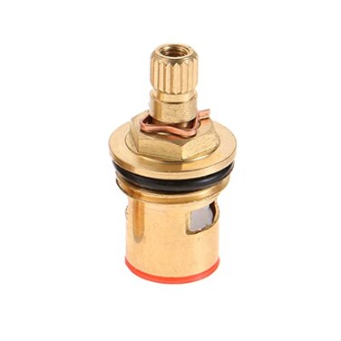 TOOLSTAR Faucet Ceramic Stem Cartridge Valve G12 Brass Tap Ceramic Disc Cartridge Replacement for Bothroom Kitchen Type A1 H44mm