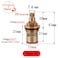 TOOLSTAR Faucet Ceramic Stem Cartridge Valve G12 Brass Tap Ceramic Disc Cartridge Replacement for Bothroom Kitchen Type C2 H43mm