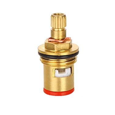 TOOLSTAR Faucet Ceramic Stem Cartridge Valve G12 Brass Tap Ceramic Disc Cartridge Replacement for Bothroom Kitchen Type C2 H43mm
