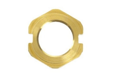 Pfister 9316000 RT Body Locknut 1 Piece Hex Brass Left Hand 00112 Black Commercial Grade