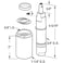 PRIME-LINE PrimeLine MP58045 Replacement Shower Cartridge Compatible with Mixet 412 In Length Brass Single Pack